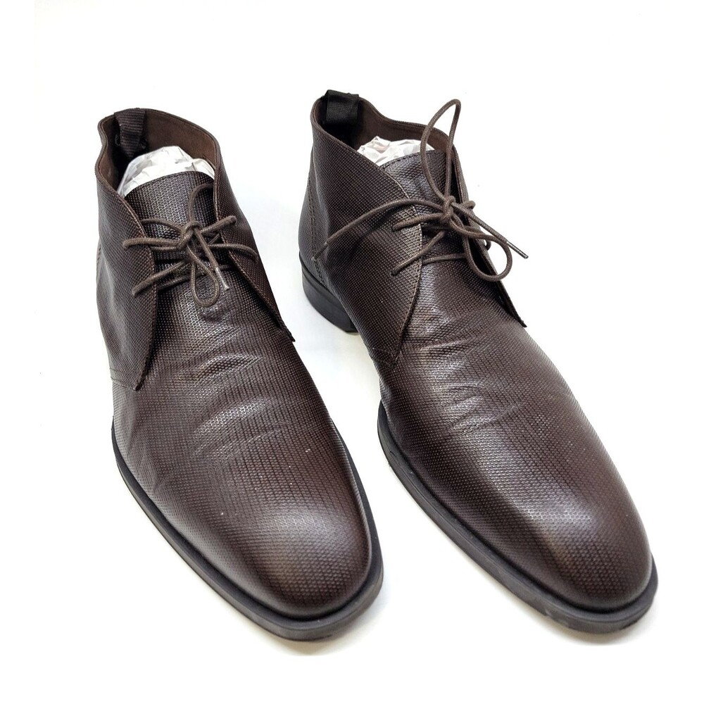 Donald Pliner Siro 2K Mens Dark Brown Chukka Boots Size US 11 M Made In Italy